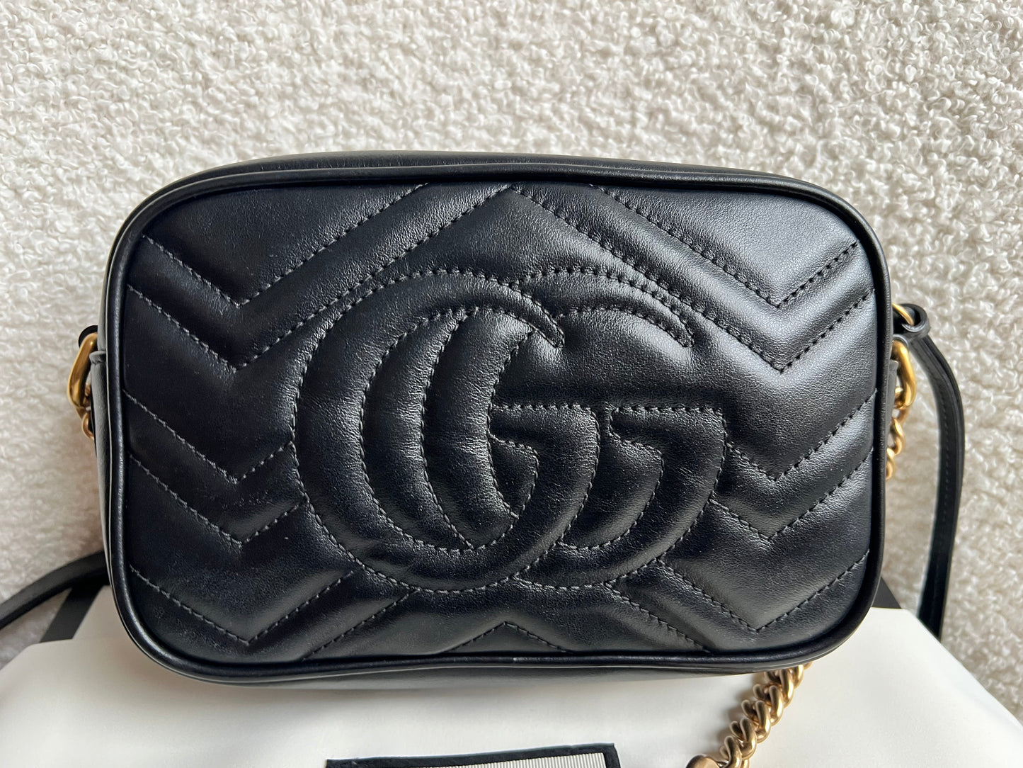 Gucci GG Black Marmont Mini Shoulder Bag (RRP £1,360)