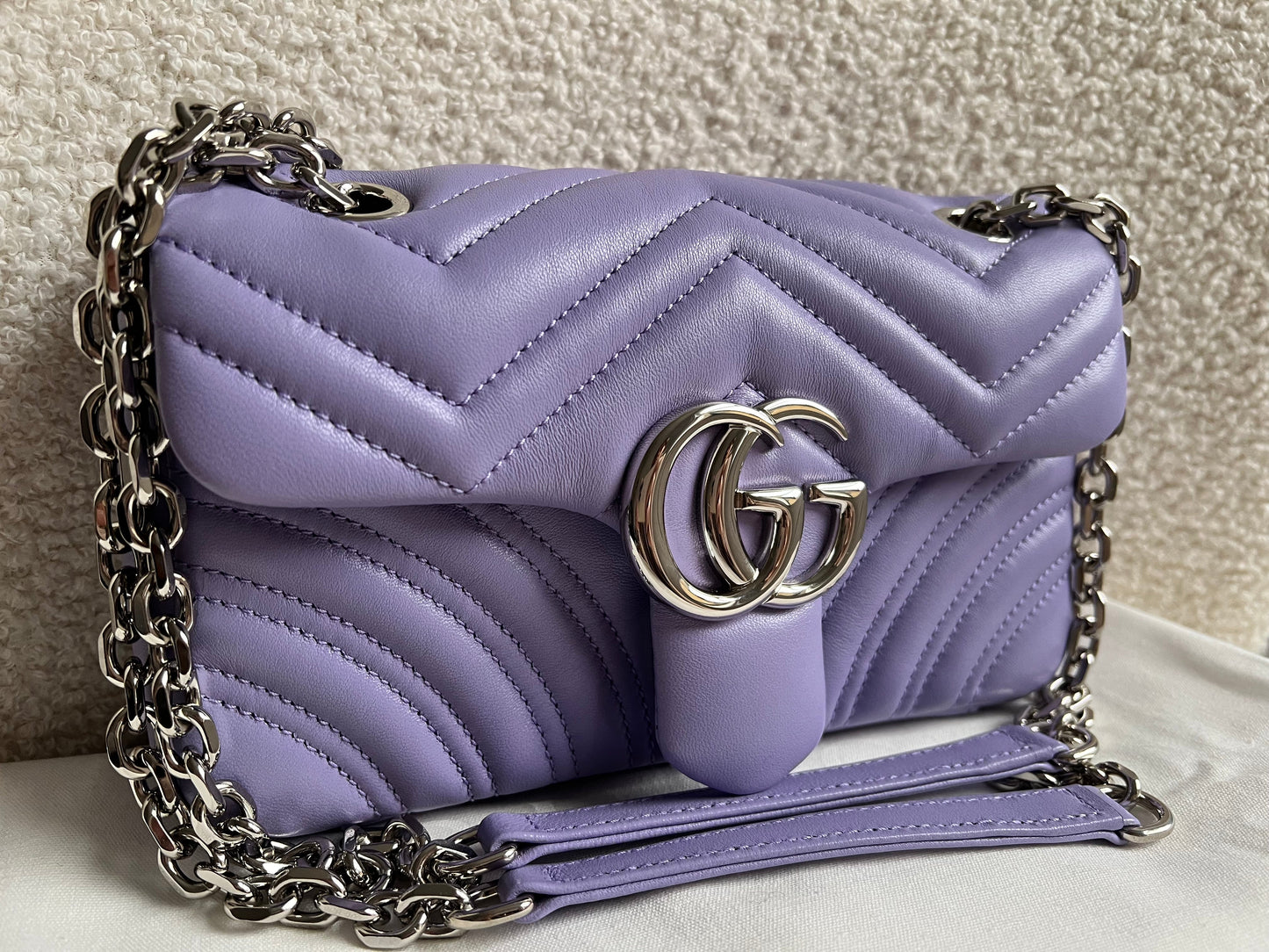 Gucci GG Purple Marmont Mini Shoulder Bag (RRP £1,890)