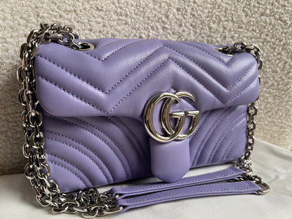 Gucci GG Purple Marmont Mini Shoulder Bag (RRP £1,890)