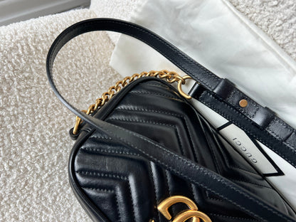 Gucci GG Black Marmont Small Shoulder Bag (RRP £1440)