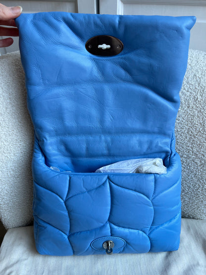 Mulberry Cornflower Blue Softie in Pillow Effect Nappa Leather (RRP £1650)