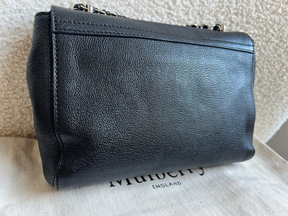 Mulberry Black Regular Lily with Silver Hardware (RRP £995)