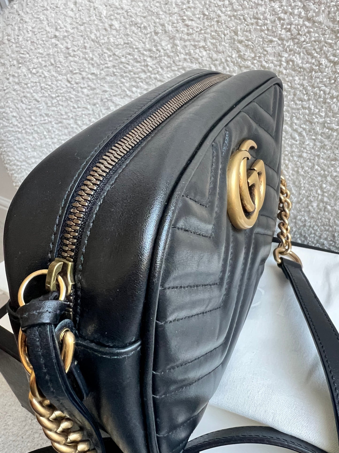 Gucci GG Black Marmont Small Shoulder Bag (RRP £1440)