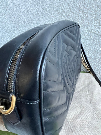 Gucci GG Black Marmont Small Shoulder Bag (RRP £1440)