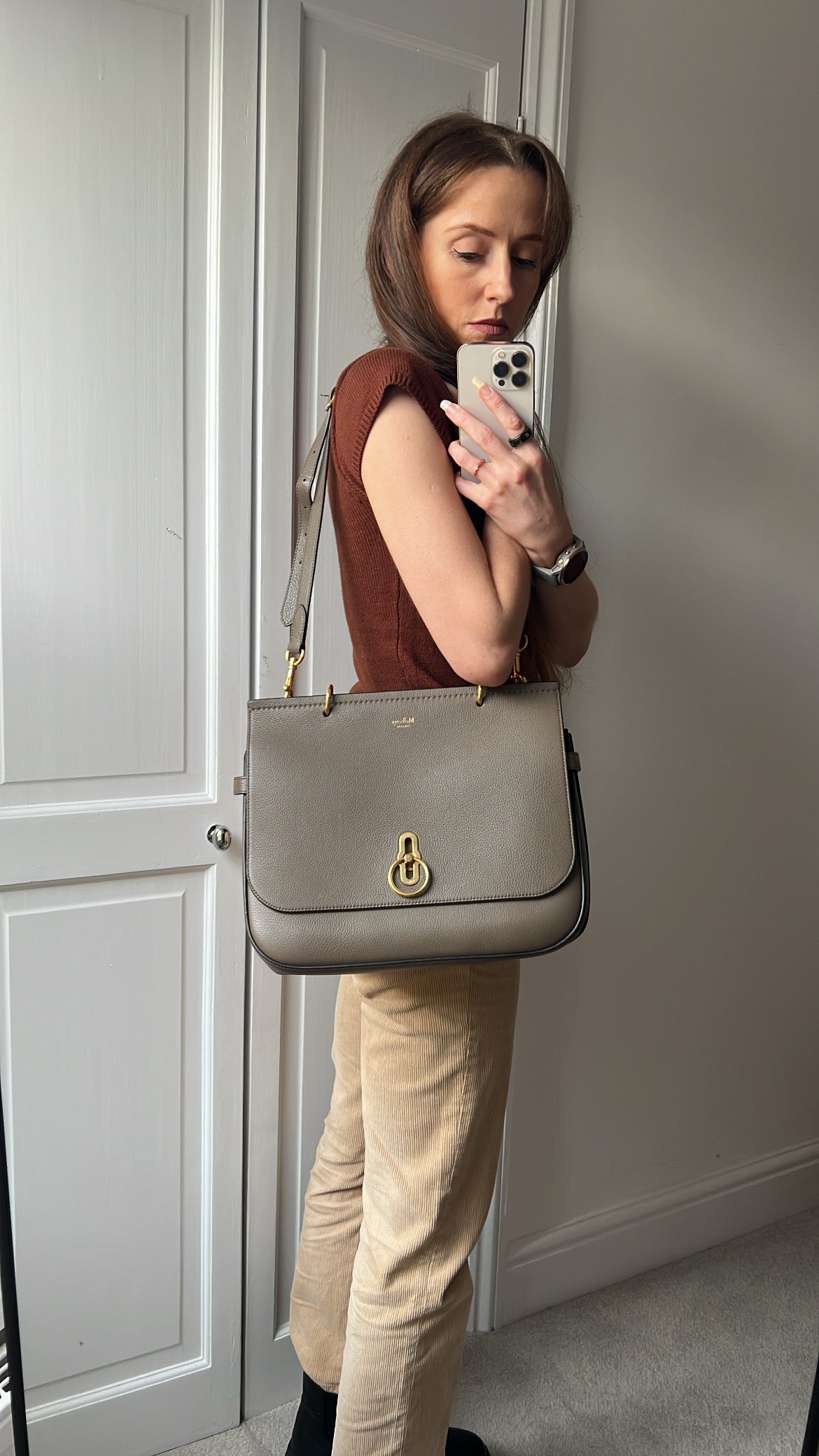Mulberry Clay Large Amberley Satchel (RRP £1,195)