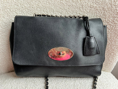 Mulberry Black Medium Lily with Silver Hardware (RRP £1095)