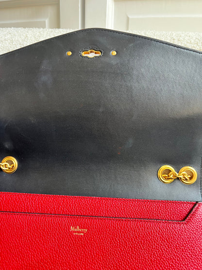 Mulberry Scarlet Red Large Darley Shoulder Bag (RRP £895)