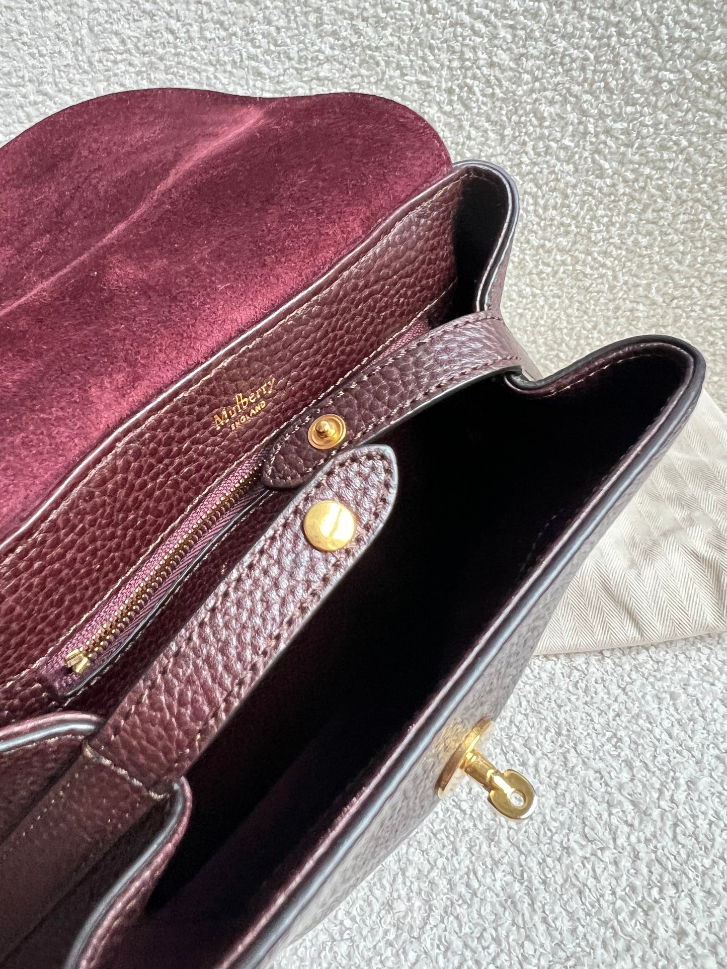 Mulberry Oxblood Mini Bayswater Backpack (RRP £695)