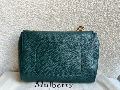 Mulberry Regular Lily in Mulberry Green Heavy Grain (RRP £1095)