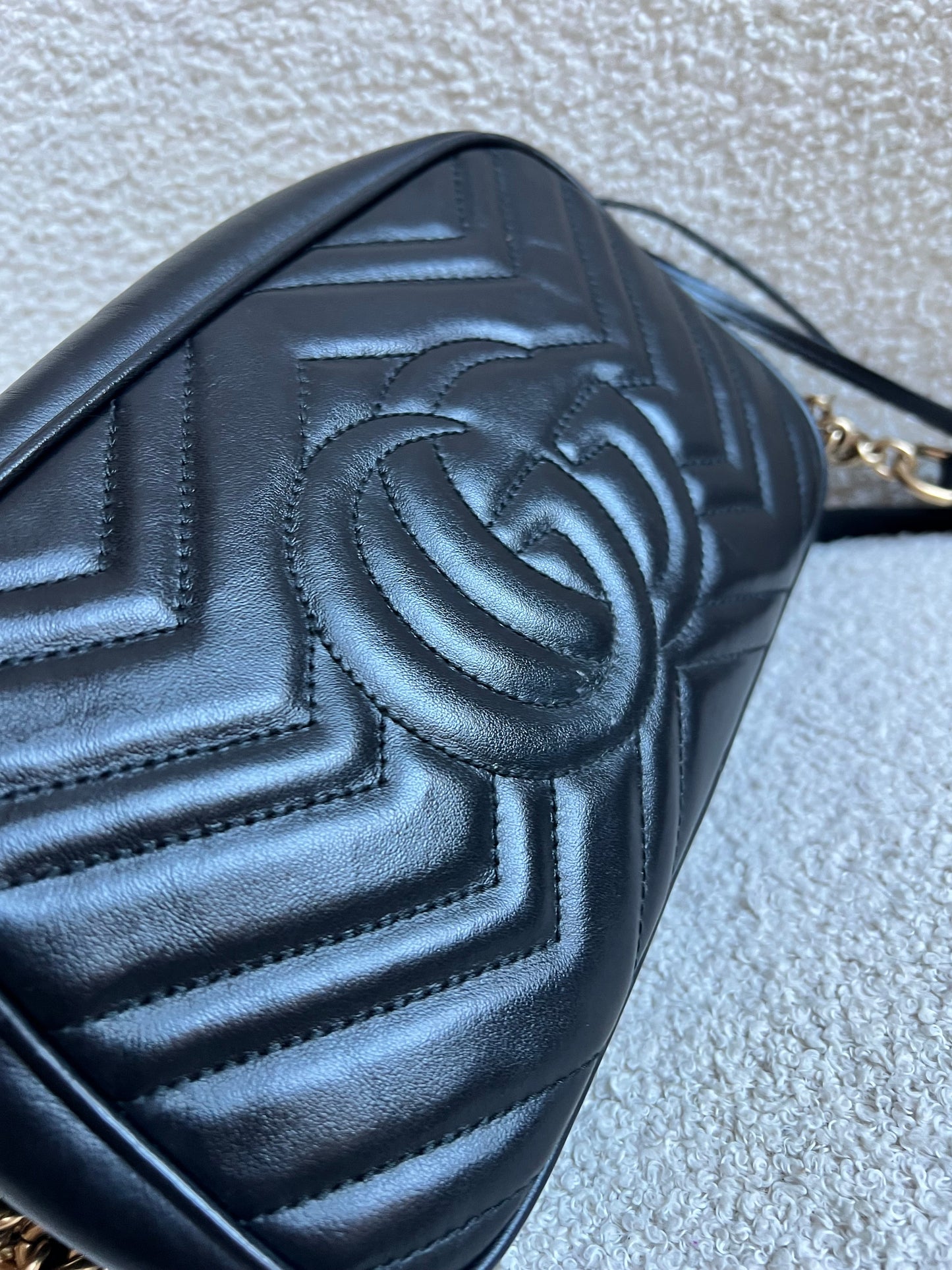 Gucci GG Black Marmont Small Shoulder Bag (RRP £1440)