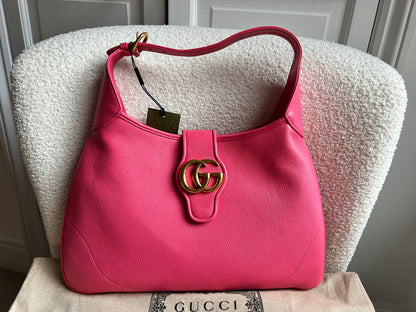 Gucci Pink Large Aphrodite Shoulder Bag (RRP £1760)