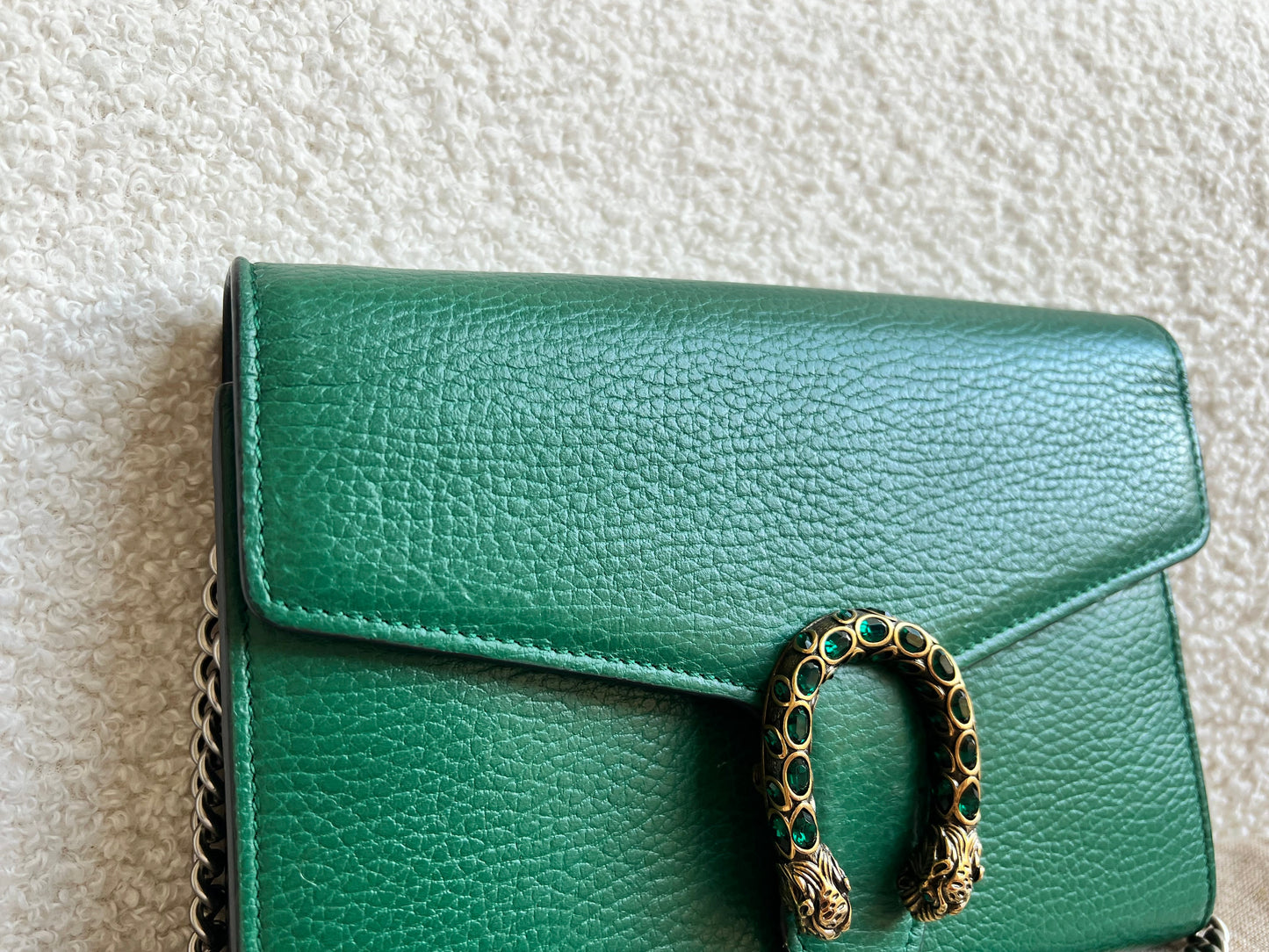 Gucci Dionysus Green Chain Wallet (RRP £1340)