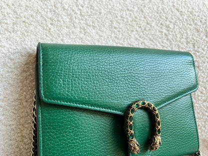 Gucci Dionysus Green Chain Wallet (RRP £1340)