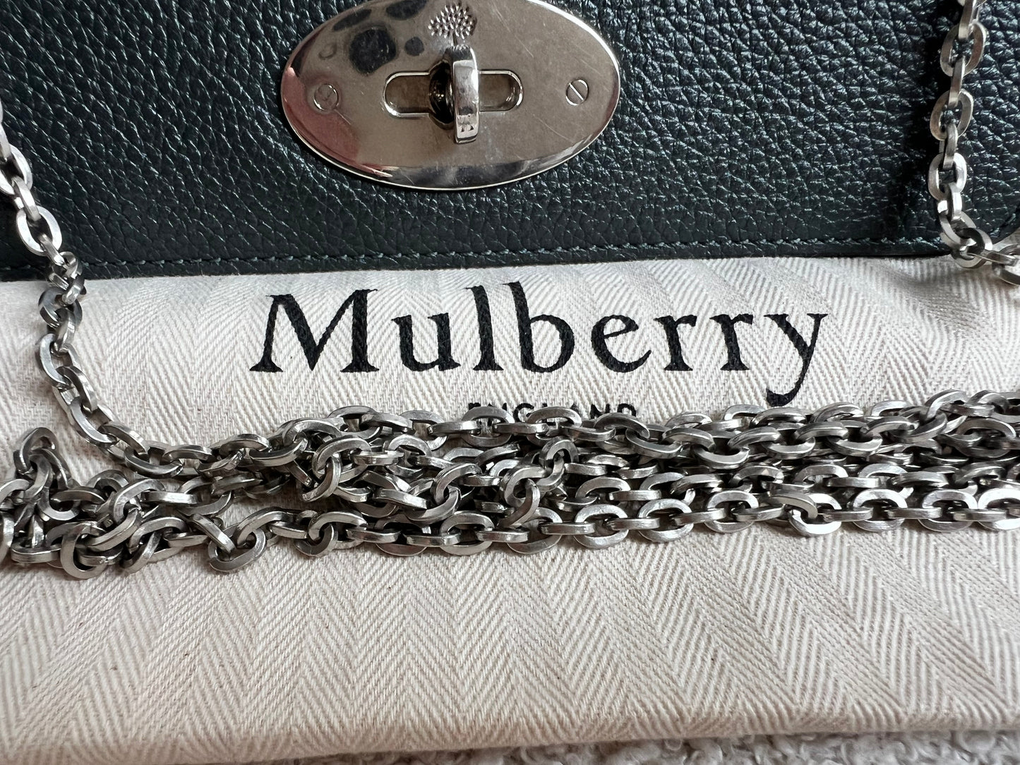 Mulberry Grey Bayswater Clutch (RRP £495)