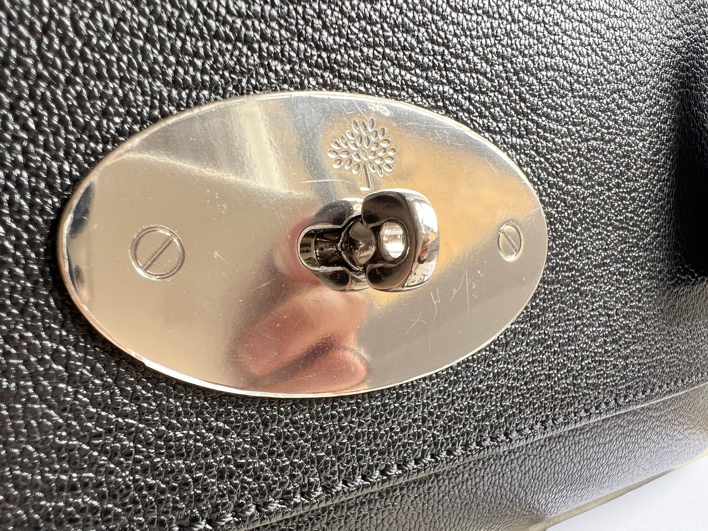 Mulberry Black Medium Lily with Silver Hardware (RRP £1095)