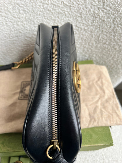 Gucci GG Black Marmont Small Shoulder Bag (RRP £1440)
