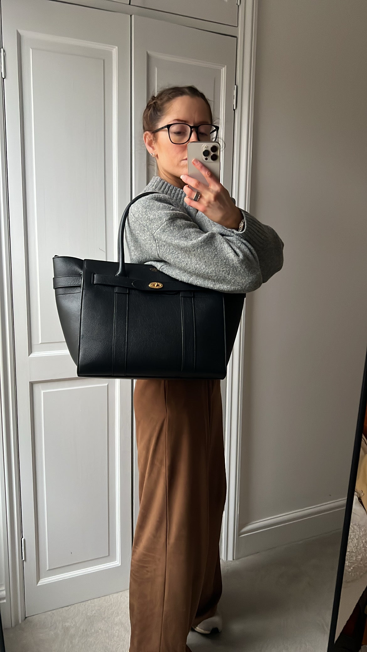 Mulberry Black Zipped Bayswater (RRP £1,350)