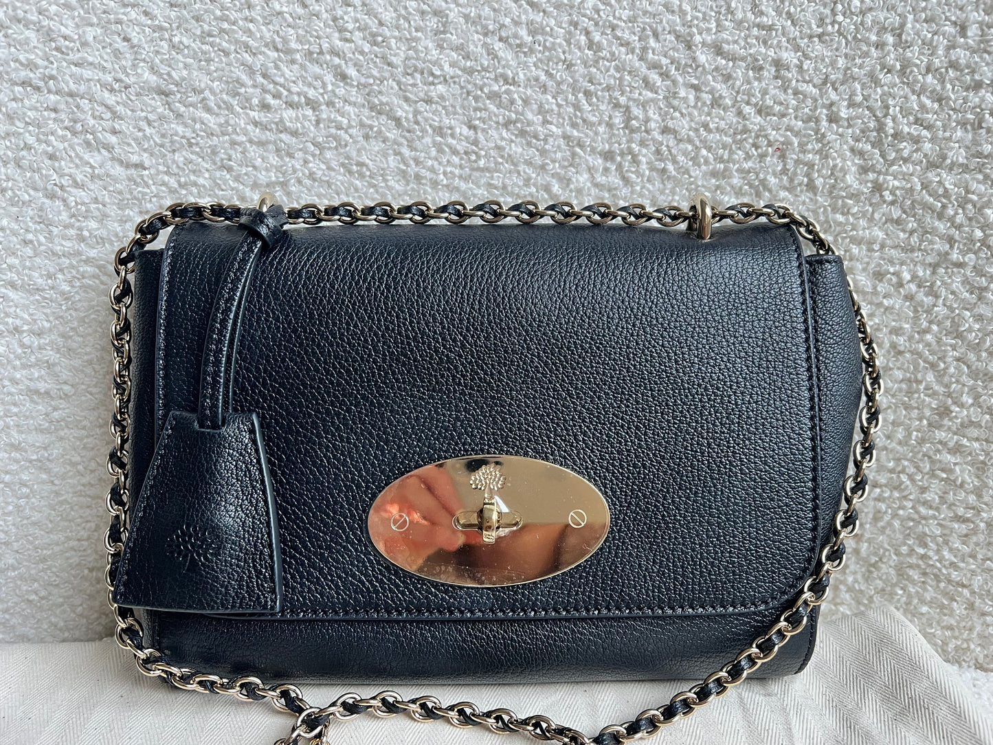 Mulberry Black Regular Lily with Gold Hardware (RRP £995)