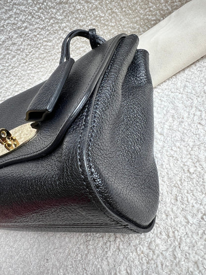 Mulberry Black Regular Lily with Gold Hardware (RRP £995)