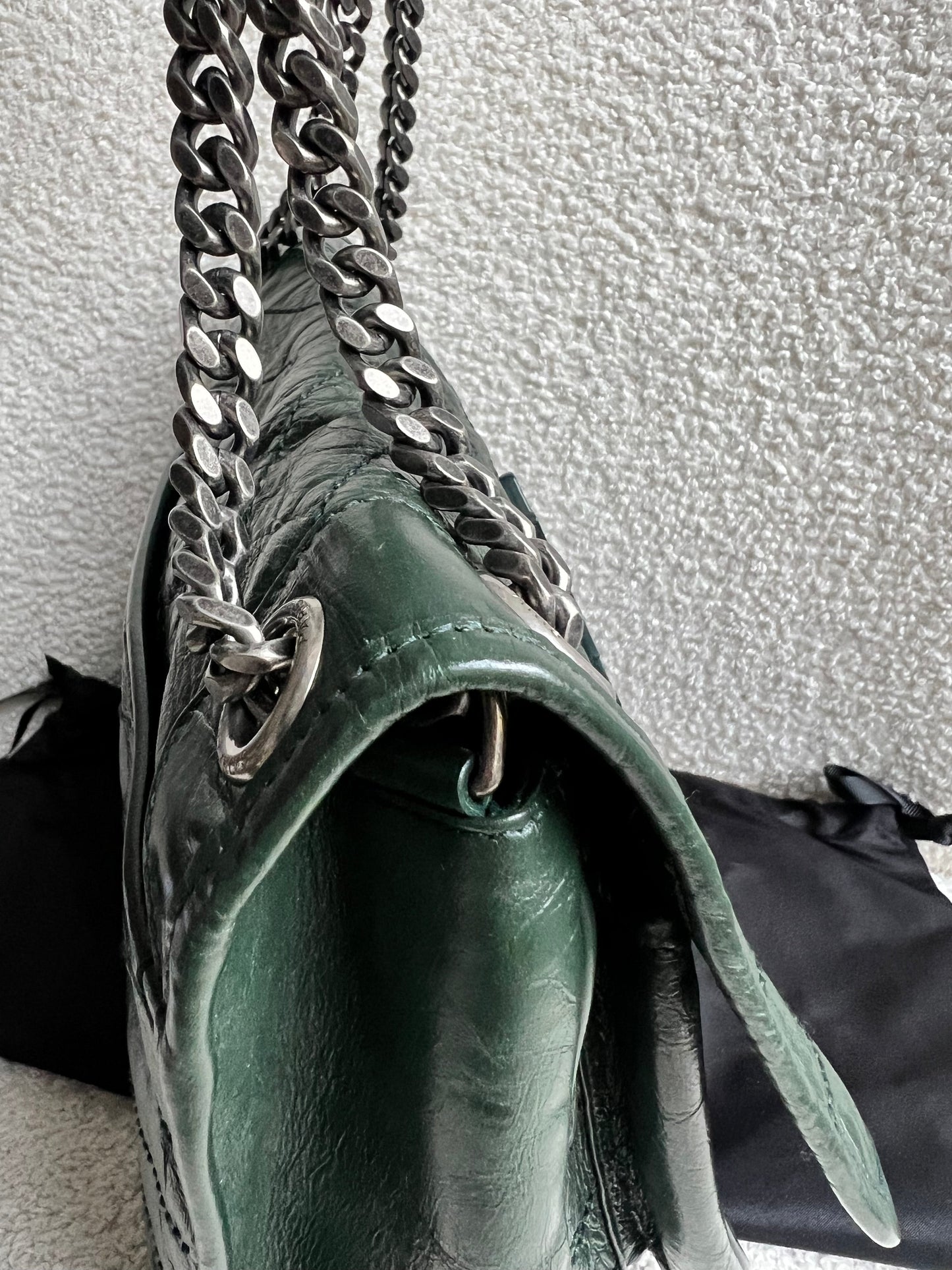 Yves Saint Laurent (YSL) Green Medium Niki Chain Bag (RRP £2430)