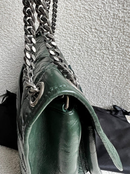Yves Saint Laurent (YSL) Green Medium Niki Chain Bag (RRP £2430)