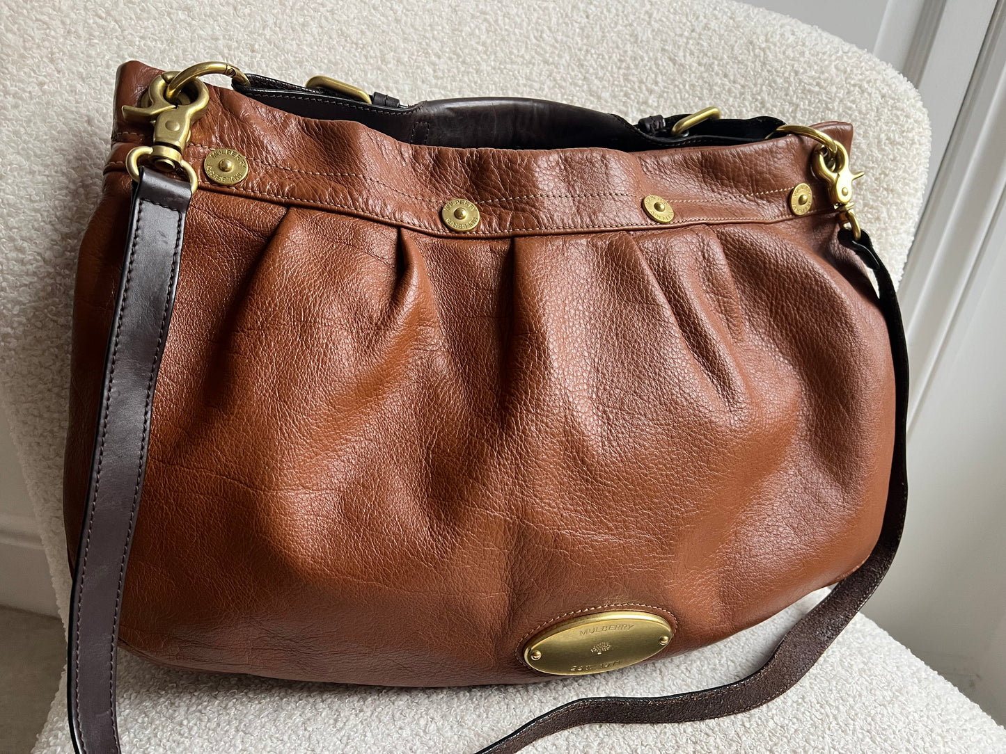 Mulberry East West Oak Mitzy Hobo