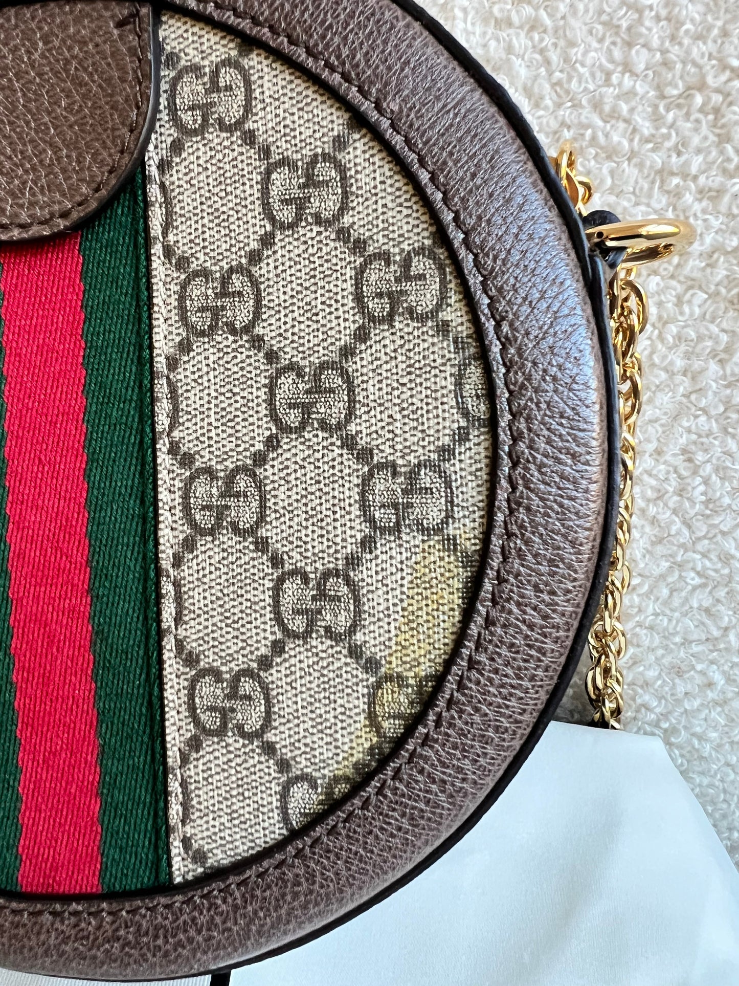 Gucci GG Ophidia Mini GG Round Shoulder Bag (RRP £1,270)