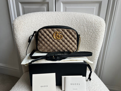 Gucci GG Marmont Canvas Small Shoulder Bag
