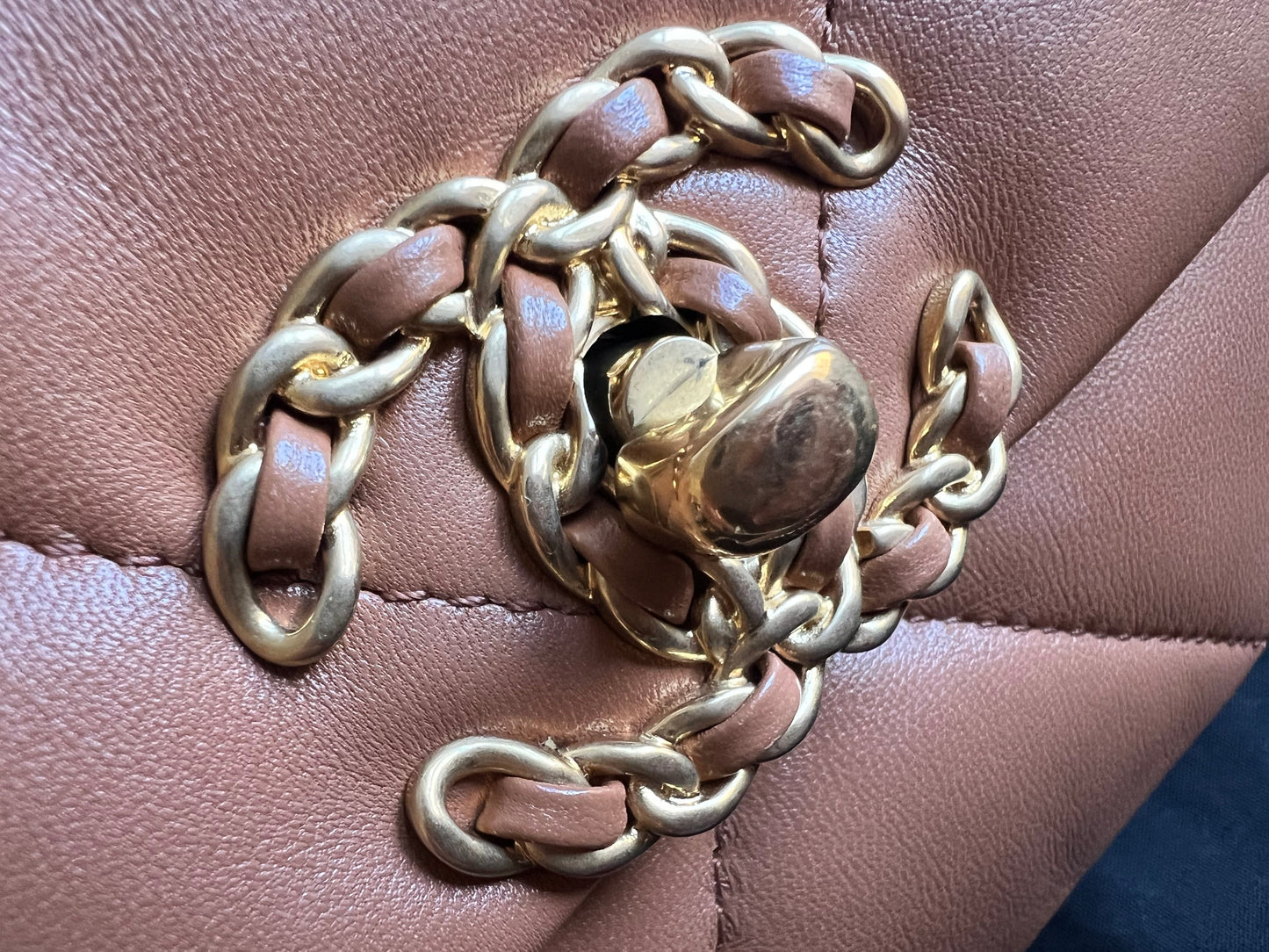 Chanel Small 19 in Caramel Lambskin (RRP £5,590)