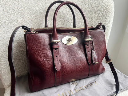 Mulberry Oxblood Small Double Zip Bayswater Tote (£1500)