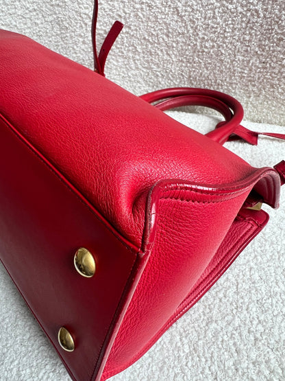 Yves Saint Laurent (YSL) Red Small Cabas Chyc Bag (RRP £1,350)