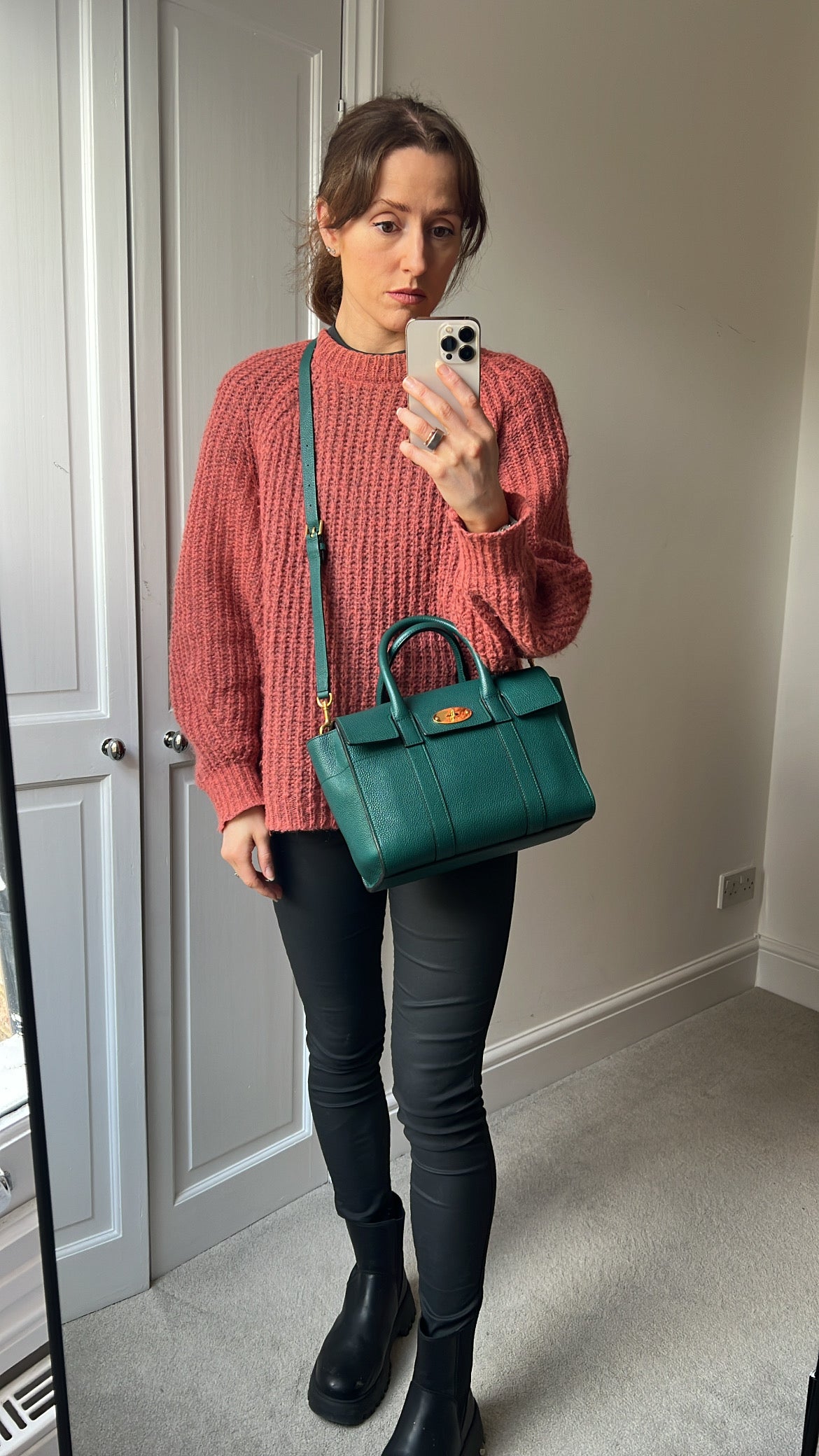 Mulberry Ocean Green Small Bayswater Satchel (RRP £995)