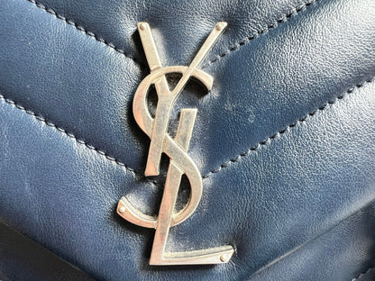 Yves Saint Laurent (YSL) Navy Blue Small LouLou (RRP £1,900)