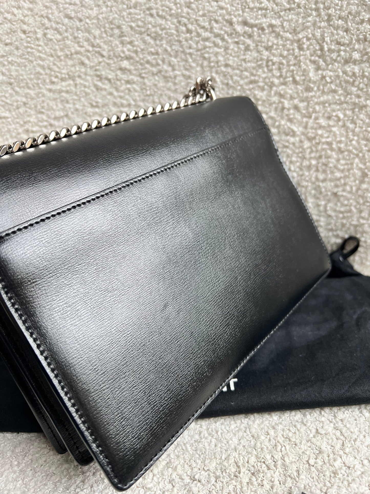 Yves Saint Laurent (YSL) Black Medium Sunset with Silver Hardware (RRP £1,950)