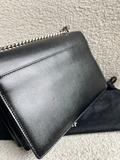 Yves Saint Laurent (YSL) Black Medium Sunset with Silver Hardware (RRP £1,950)