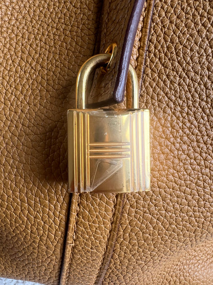 Hermes Picoton 22 in Sesame Clemence Leather with gold hardware