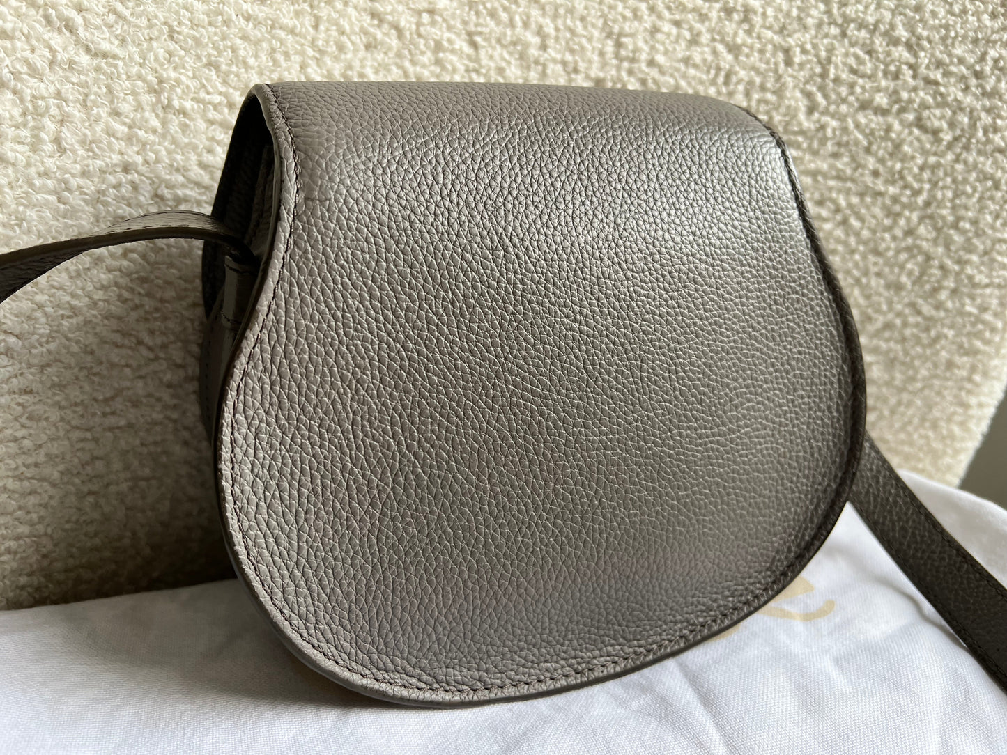 Chloe Small Cashmere Grey Marcie Saddle Bag (RRP £1050)