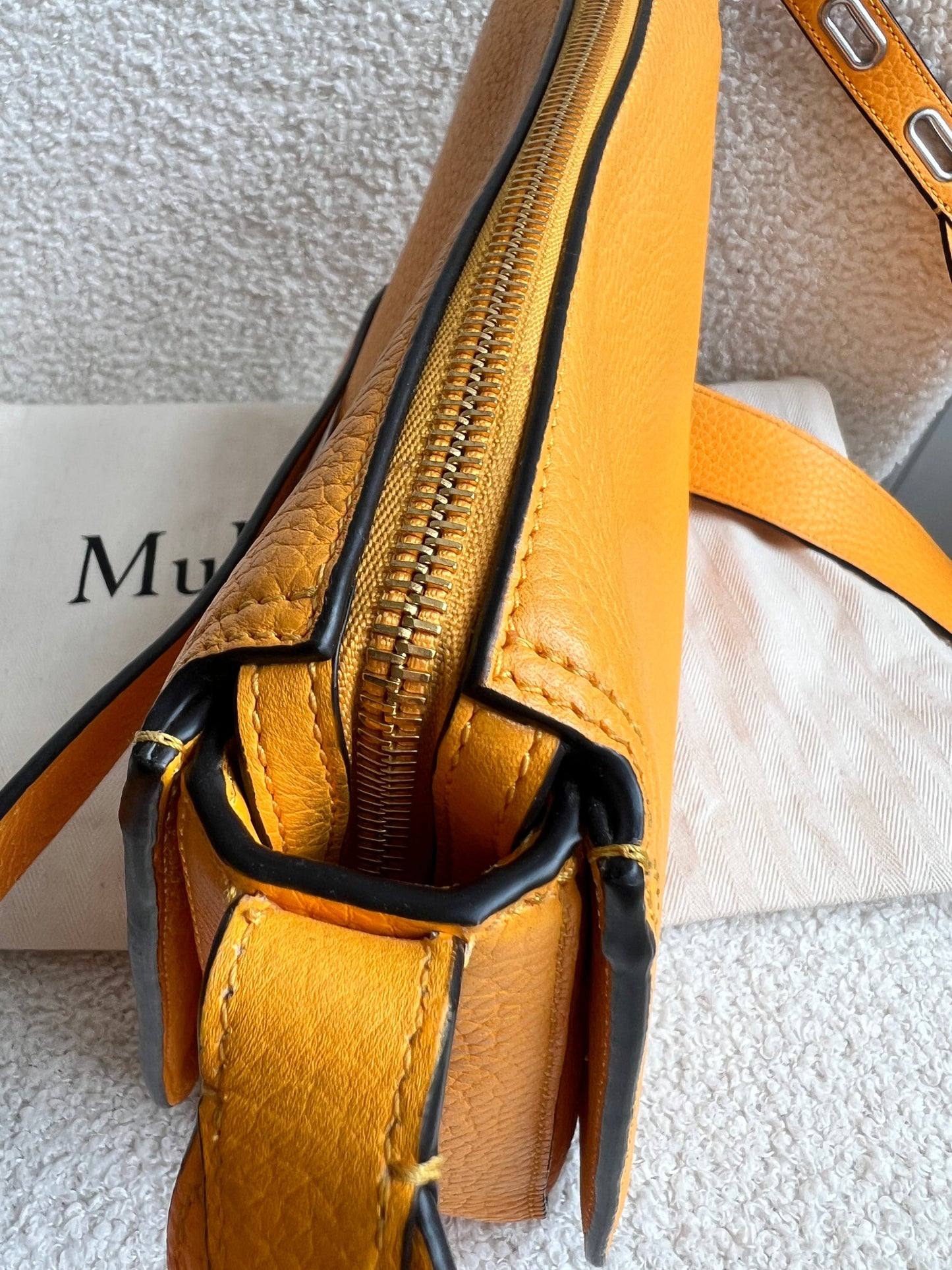 Mulberry Billie in Double Yellow Small Classic Grain (RRP £895)