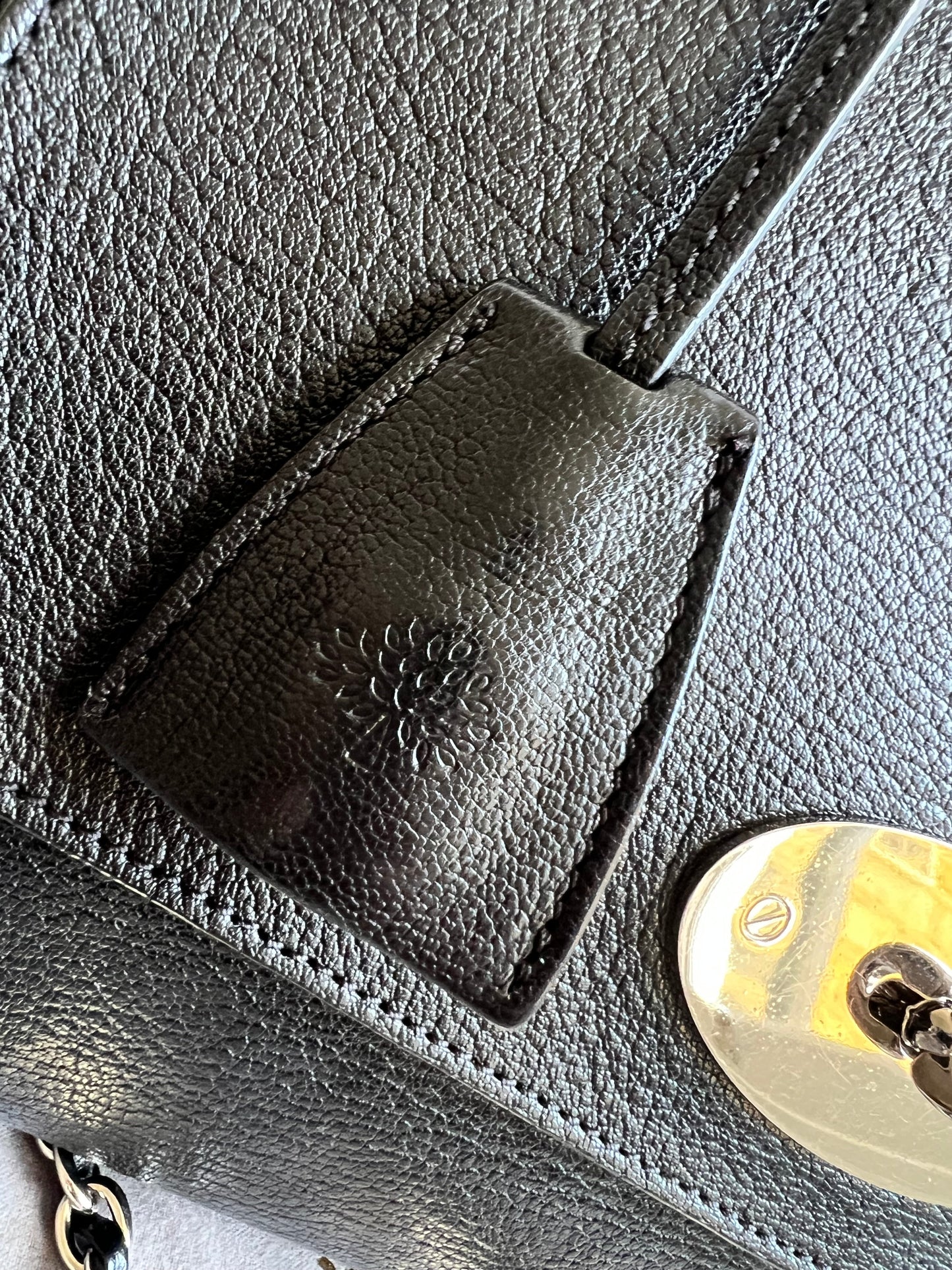 Mulberry Black Medium Lily with Silver Hardware (RRP £1095)