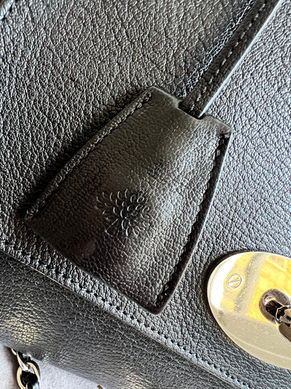 Mulberry Black Medium Lily with Silver Hardware (RRP £1095)