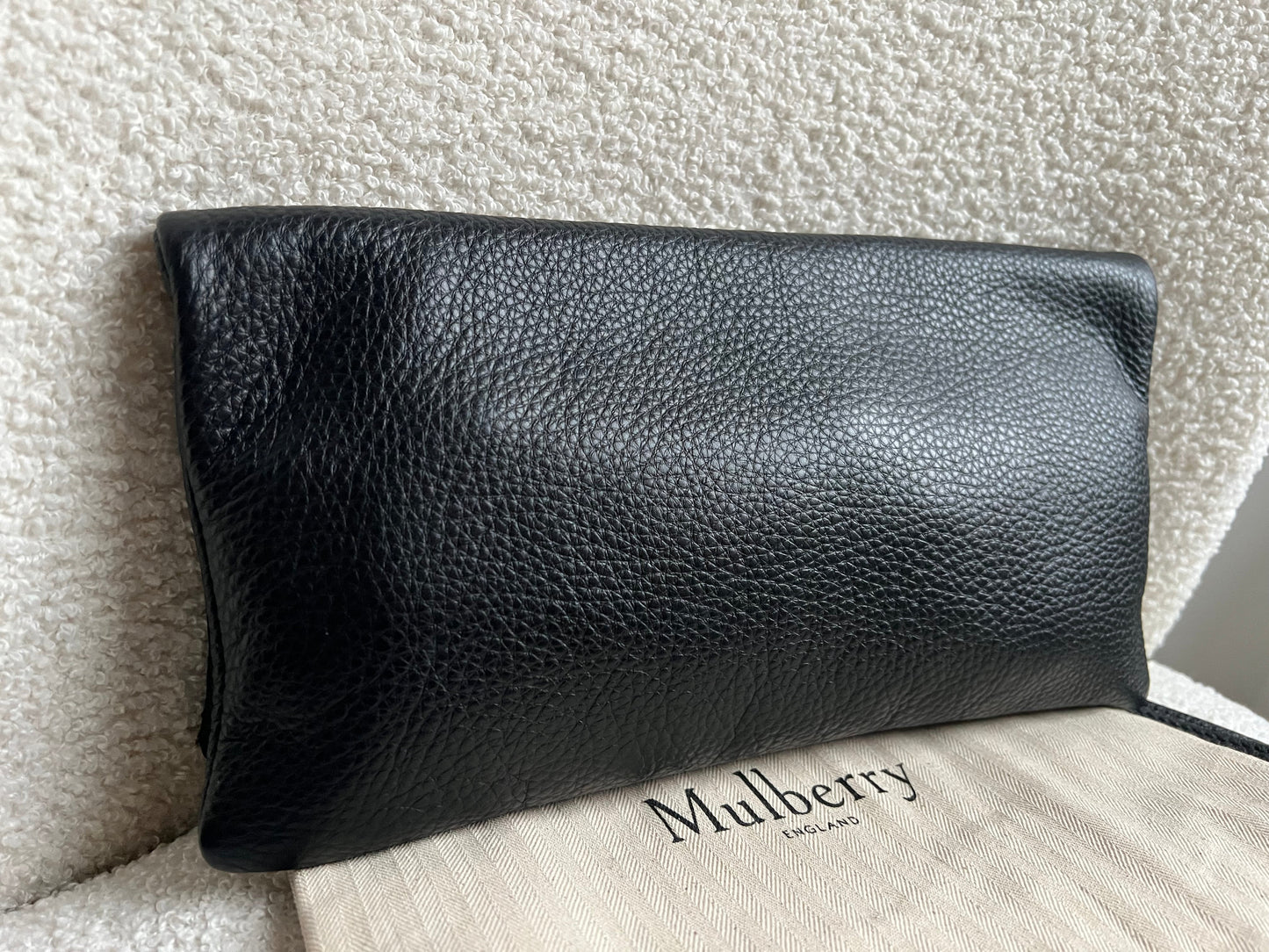 Mulberry Black Daria Clutch (RRP £550)