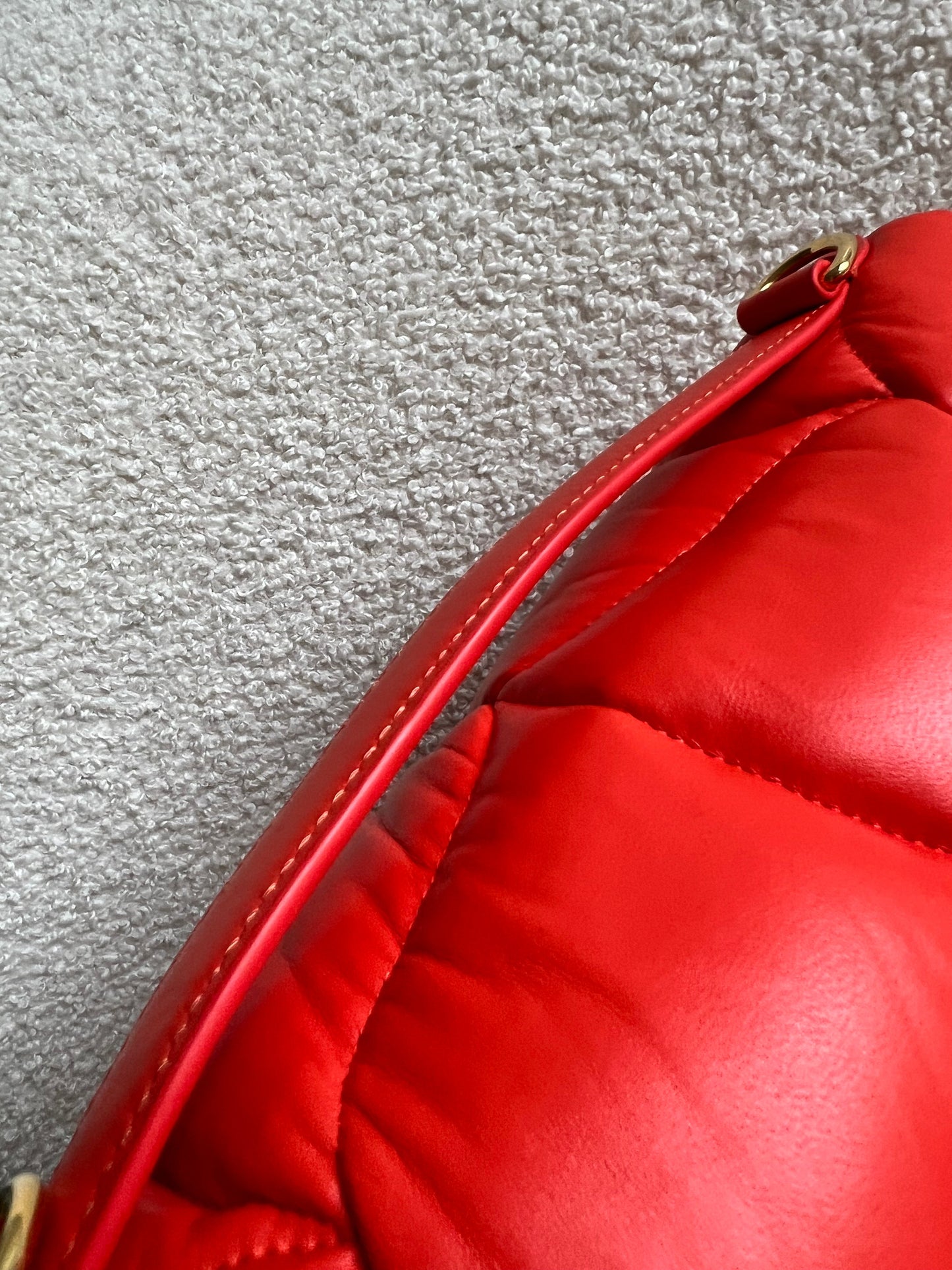 Mulberry Coral Orange Softie in Pillow Effect Nappa Leather (RRP £1650)