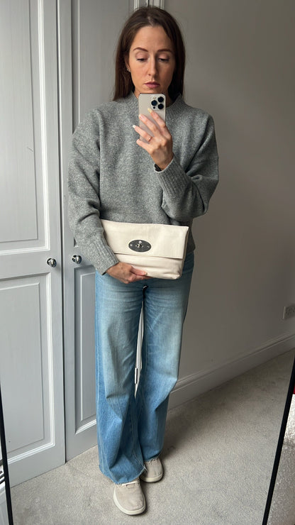 Mulberry Marshmallow Clemmie Clutch (RRP £695)