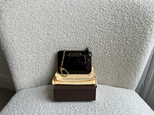 Louis Vuitton Amarante Vernis Key Pouch