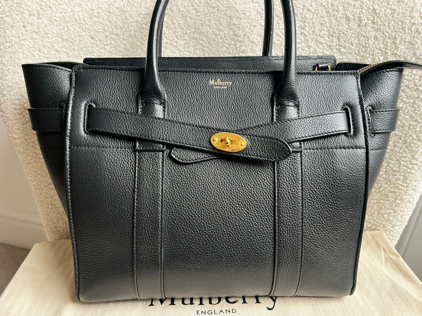 Mulberry Black Small Zipped Bayswater (RRP £1,245)