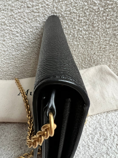 Mulberry Black Continental Chain Clutch Wallet (RRP £425)