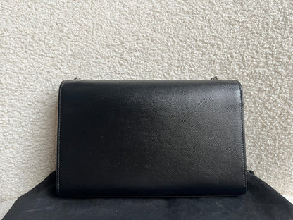 Yves Saint Laurent (YSL) Black Medium Kate with Silver Hardware (RRP £1730)