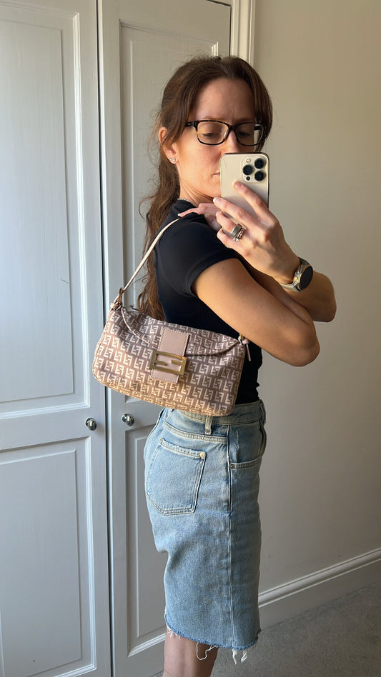 Fendi Baguette Shoulder Bag Zucca