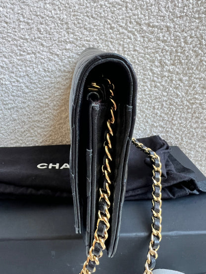 Chanel Wallet on Chain in Black Lambskin Gold Hardware (RRP £2,930)