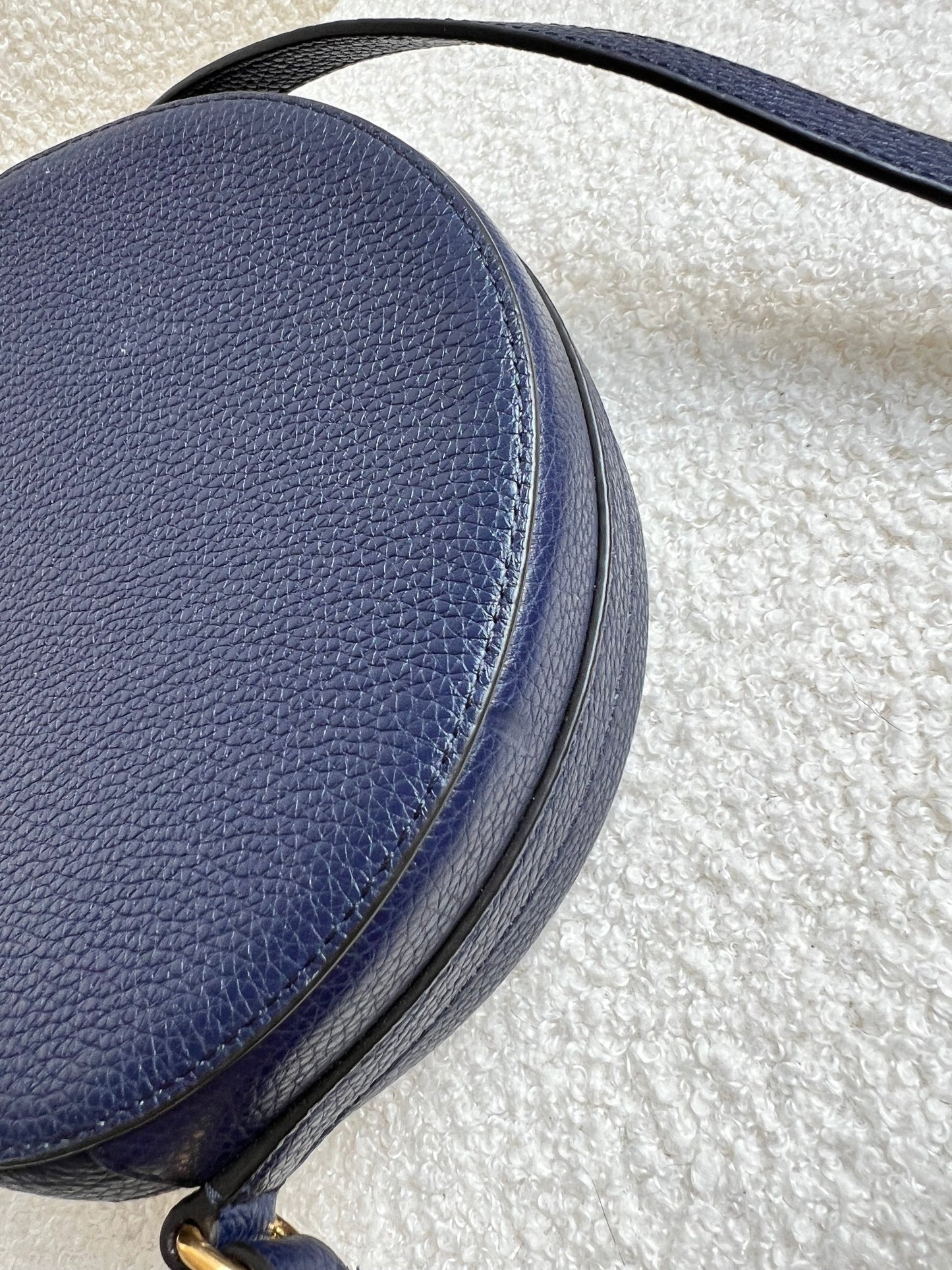 Mulberry Union Jack Midnight Darley Round Shoulder Clutch